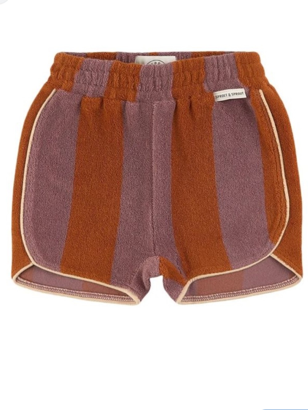 Sproet & sprout terry cloth stripe shorts kids gender neutral NWT